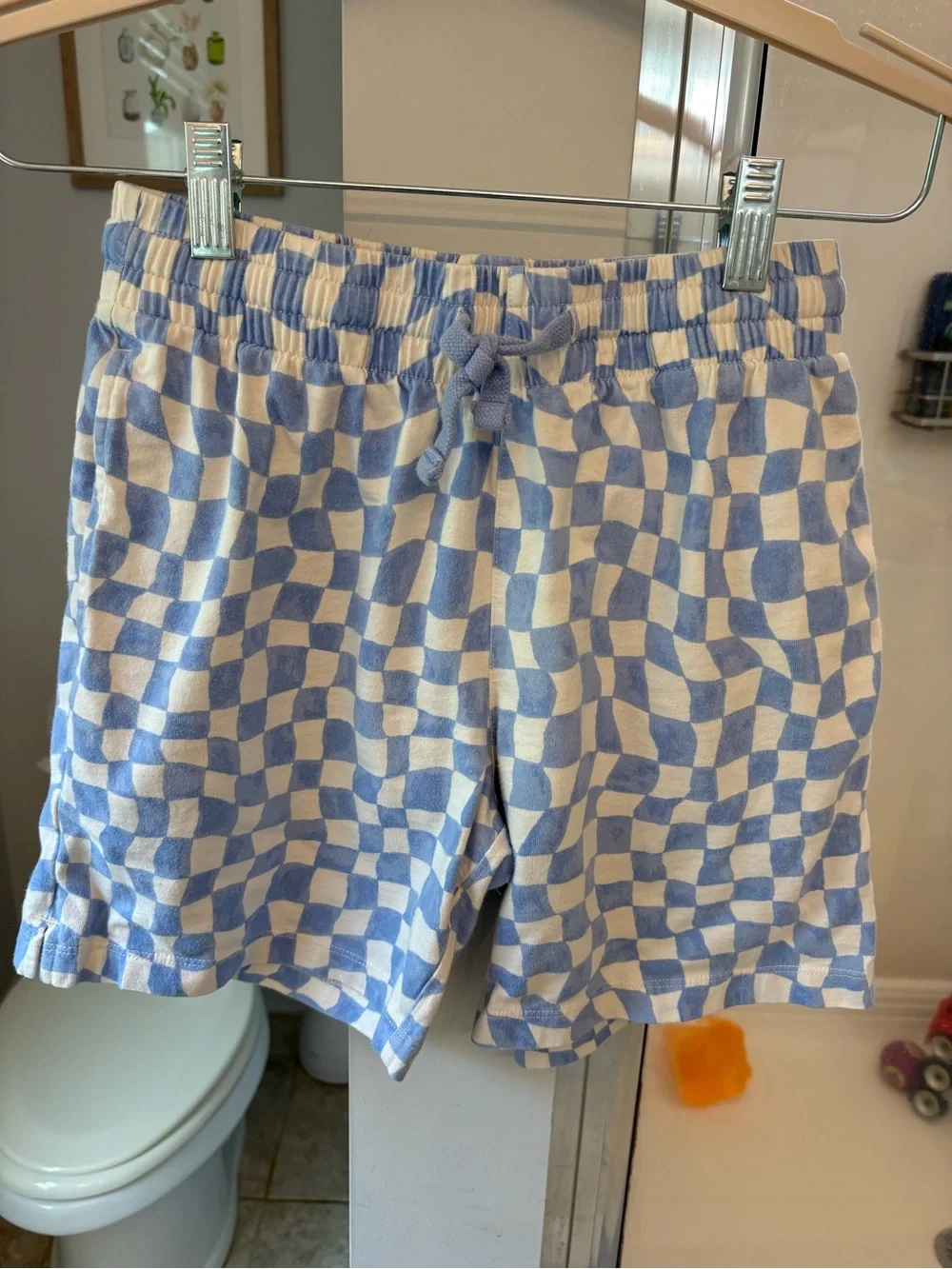 Crewcuts Blue and White Checkerboard Kids Shorts
